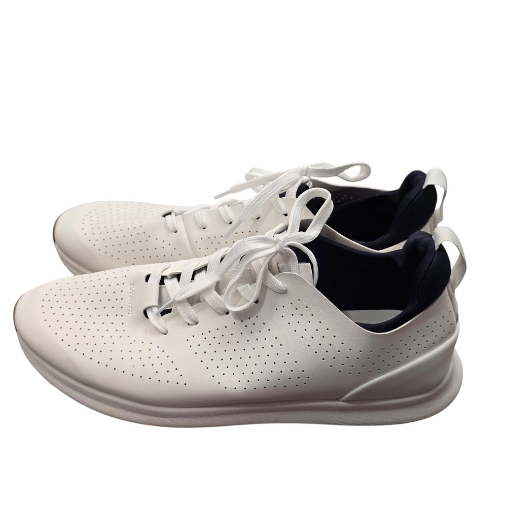 Steve Madden Mens White Sneakers Size 12M Minimalist Coastal Casual Quiet Luxury